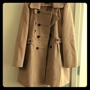 Light pink double breasted coat